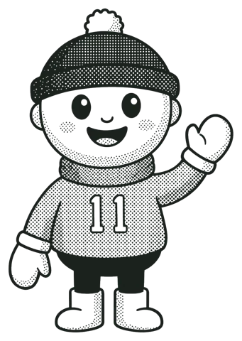 The TokConnect mascot waving