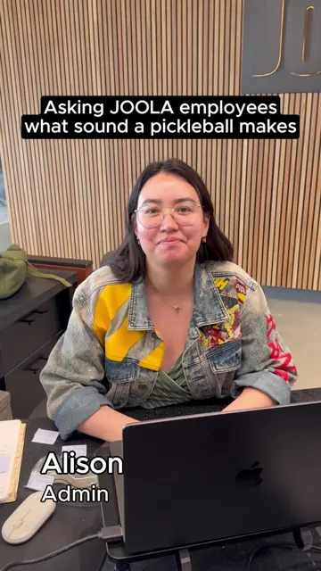 JOOLA Pickleball post asking employees what sound a pickleball makes, its best post without the ad flag