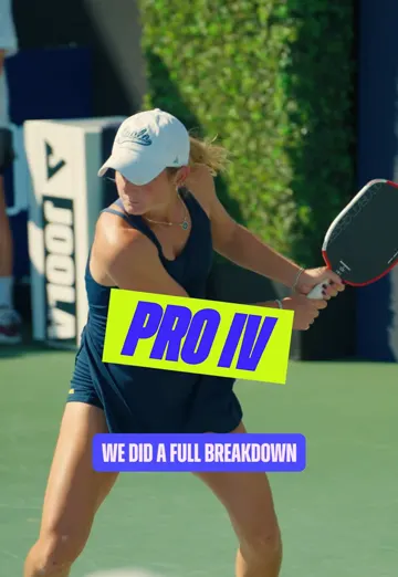JOOLA Pickleball ad post: a player mid-swing with the text Pro IV, we did a full breakdown, JOOLA's most-viewed post in the run