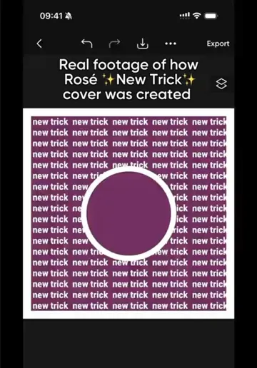 Picsart video cover: a phone screen recreating a K-pop single cover in the Picsart editor, Picsart's best post of its last 20